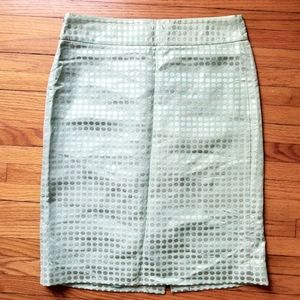 Teal and gold dotted skirt